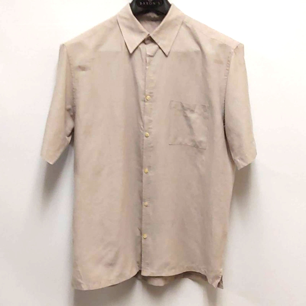 Vintage Large Tan Button Down Shirt